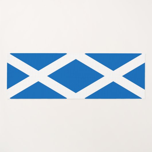 英国スコットランド国旗を持つ愛国的なヨガマット ヨガマット (正面(横))