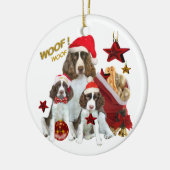 英国スプリンガーの休日の装飾 セラミックオーナメント (左)