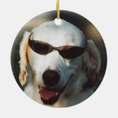 英国セッター セラミックオーナメント (裏面)