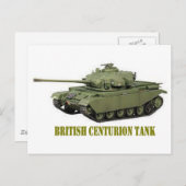 英国センチュリオン戦車 ポストカード (正面/裏面)