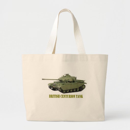 英国センチュリオン戦車 ラージトートバッグ (正面)