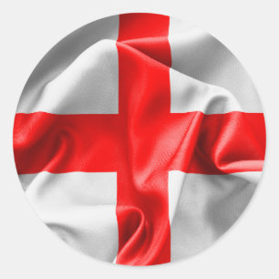 英国セントジョルジュ十字旗 ラウンドシール