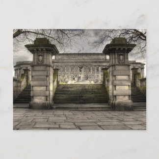 英国セントジョージズホールリバプールのリアビュー ポストカード