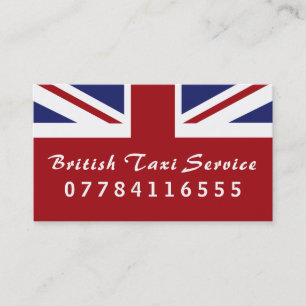 英国タクシー国旗 名刺