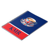 英国ティーカップ国旗 ノートブック (左側)