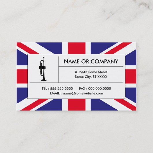 英国トランペット 名刺 (正面)