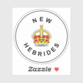 英国ニューヘブリデスのバッジ、バヌアツ(1906年~1952年) シール (シート)