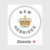 英国ニューヘブリデスのバッジ、バヌアツ（1952年～1980年） シール (シート)