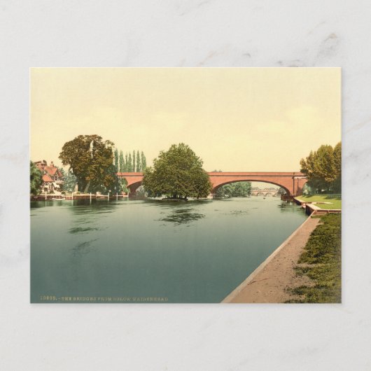 英国バークシャー州Maidenhead Railway Bridge ポストカード (正面)