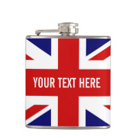 英国パーソナライズされた連合ジャック国旗ドリンクフラスコ