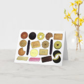 英国ビスケットショートブレッドティーの消化 カード (黄色い花)