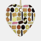 英国ビスケットショートブレッドティーの消化 セラミックオーナメント (右)