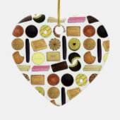 英国ビスケットショートブレッドティーの消化 セラミックオーナメント (裏面)