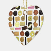 英国ビスケットショートブレッドティーの消化 セラミックオーナメント (左)