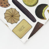 英国ビスケットショートブレッドティーの消化 フリースブランケット (角)