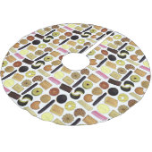 英国ビスケットショートブレッドティーの消化 ブラッシュドポリエステルツリースカート (アングル)