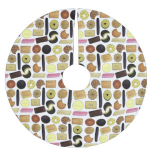 英国ビスケットショートブレッドティーの消化 ブラッシュドポリエステルツリースカート