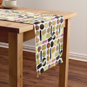 英国ビスケットショートブレッドティーの消化 ミディアムテーブルランナー