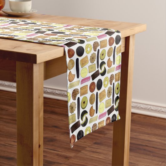 英国ビスケットショートブレッドティーの消化 ミディアムテーブルランナー (インサイチュ)