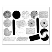 英国ビスケットショートブレッドティーの消化 ラバースタンプ (インプリント)