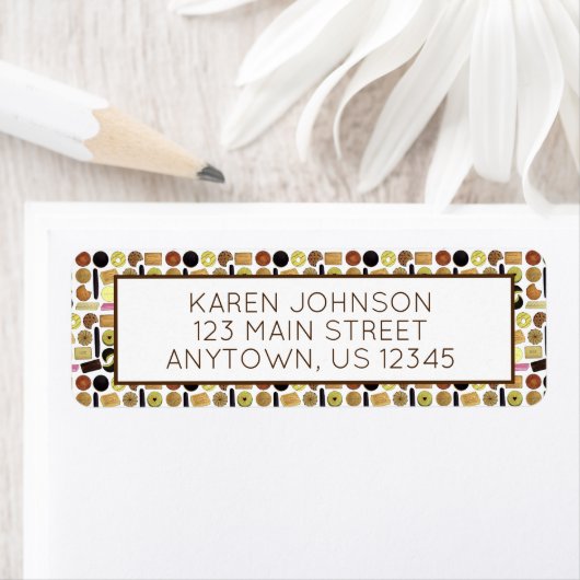 英国ビスケットショートブレッドティーの消化 ラベル (インサイチュ)