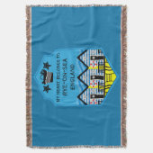 英国ビーチハットギフトと装飾 スローブランケット (正面縦)