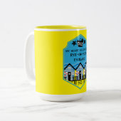 英国ビーチハットギフトと装飾 ツートーンマグカップ (正面左)