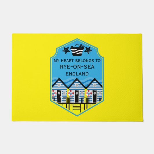 英国ビーチハットギフトと装飾 ドアマット (正面)