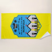 英国ビーチハットギフトと装飾 ビーチタオル (正面)