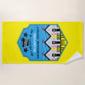 英国ビーチハットギフトと装飾 ビーチタオル (正面)