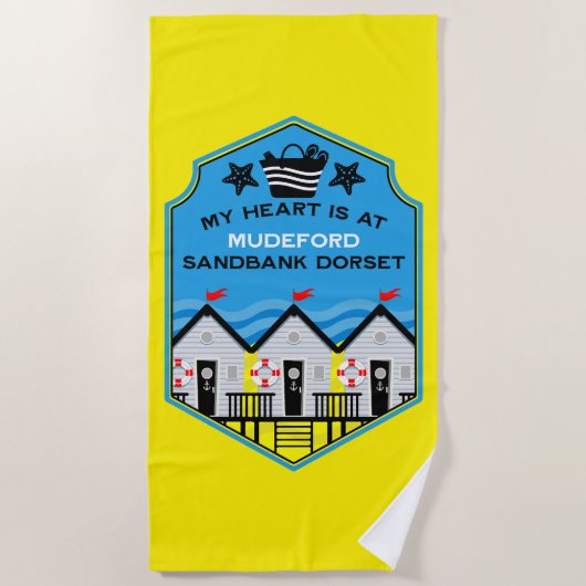 英国ビーチハットギフトと装飾 ビーチタオル (正面)