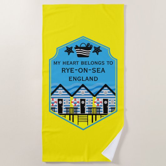 英国ビーチハットギフトと装飾 ビーチタオル (正面)