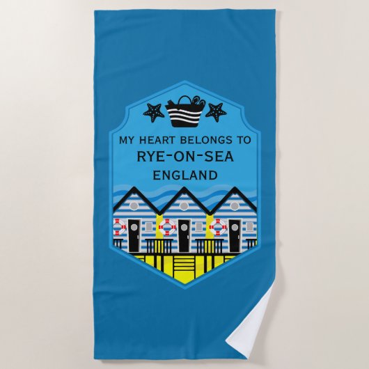 英国ビーチハットギフトと装飾 ビーチタオル (正面)