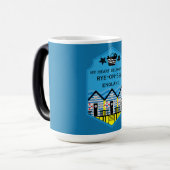 英国ビーチハットギフトと装飾 モーフィングマグカップ (正面左)