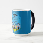 英国ビーチハットギフトと装飾 モーフィングマグカップ (正面右)