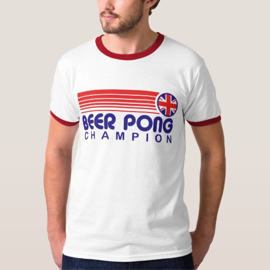 英国ビールポン選手権 Tシャツ (正面)