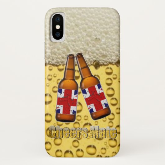 英国ビール応援Mate iPhone X, XS, XS Max, XR Case-Mate iPhoneケース (裏面)