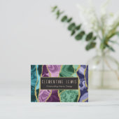 英国ピーコック水彩瑪瑙名刺 名刺 (スタンド正面)