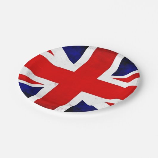 英国ファンシー国旗パーティー紙プレート ペーパープレート (アングル)