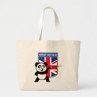 英国フェンシングパンダ ラージトートバッグ