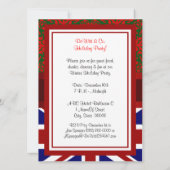 英国フラグクリスマスホリデーダマスク2 Vパーティー 招待状 (裏面)