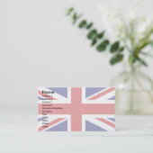 英国フラグ 名刺 (スタンド正面)
