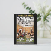 英国ブライトン、列車旅行 ポストカード (スタンド正面)