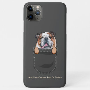 英国ブルドッグかわいい犬パパ犬ママ iPhone 11 PRO MAXケース
