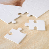 英国ブルドッグとハートバレンタインデー ジグソーパズル (側面)