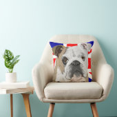 英国ブルドッグとユニオン・ジャックの再設計 クッション (椅子)