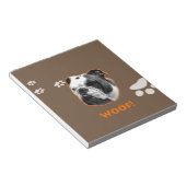 英国ブルドッグウーフ ノートパッド (アングル)