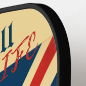 英国ブルドッグガード王室のピックボールパドル ピックルボールラケット (左詳細)