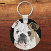 英国ブルドッグキーチェーン キーホルダー (裏面)
