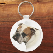 英国ブルドッグキーチェーン キーホルダー (正面)